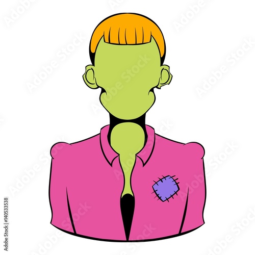 Zombie icon cartoon