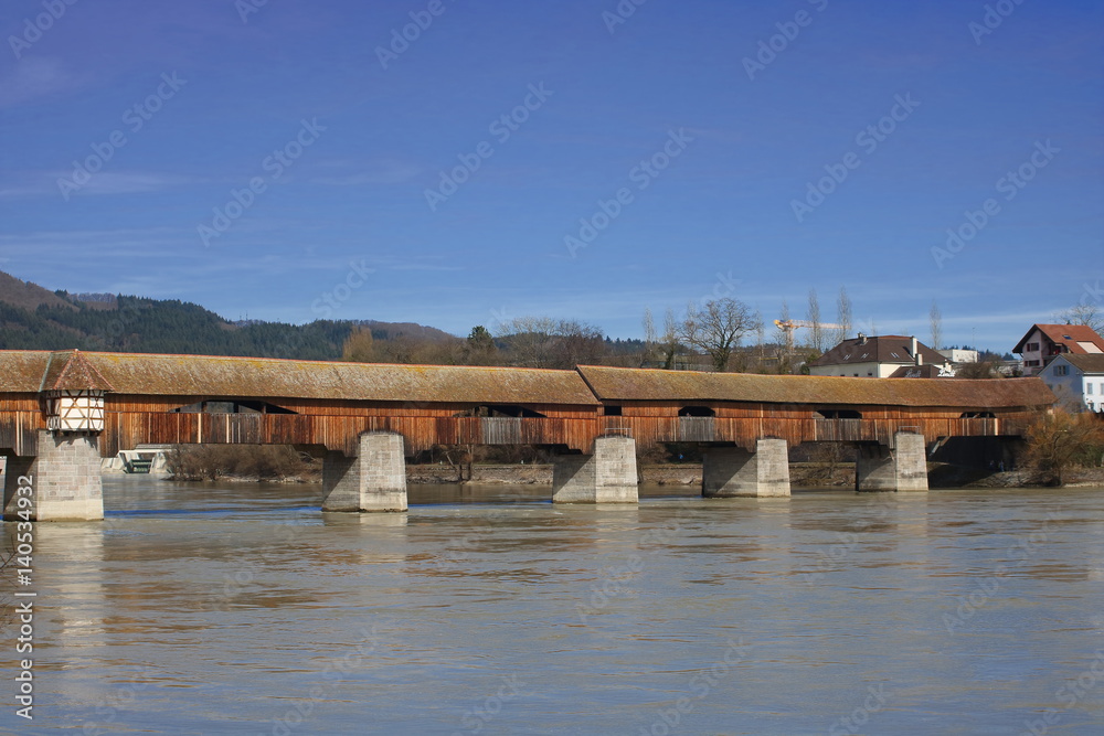 Historische Holzbrücke in Bad Säckingen