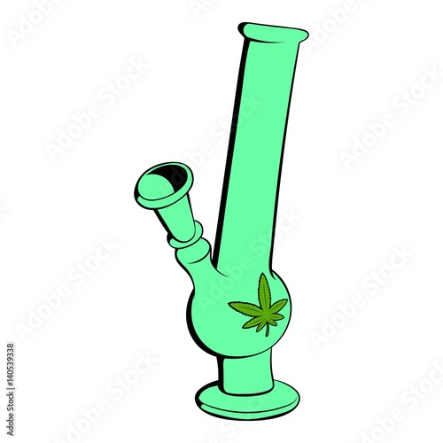 Bong for smoking icon cartoon