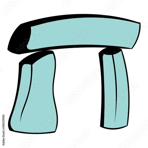 Stonehenge icon cartoon photo