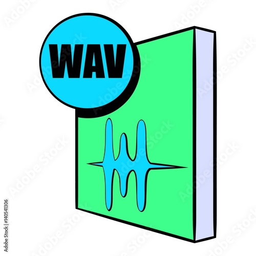 WAV file icon cartoon photo