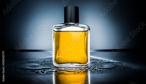 cosmetic fresh water movement perfume and orange flowers