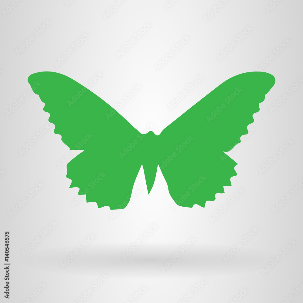 Obraz premium Silhouette of a butterfly