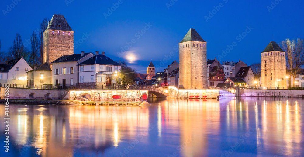 Ponts couverts à Strasbourg, France