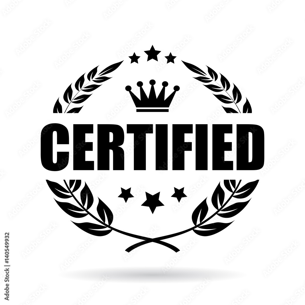 Certified vector icon Certified vector icon