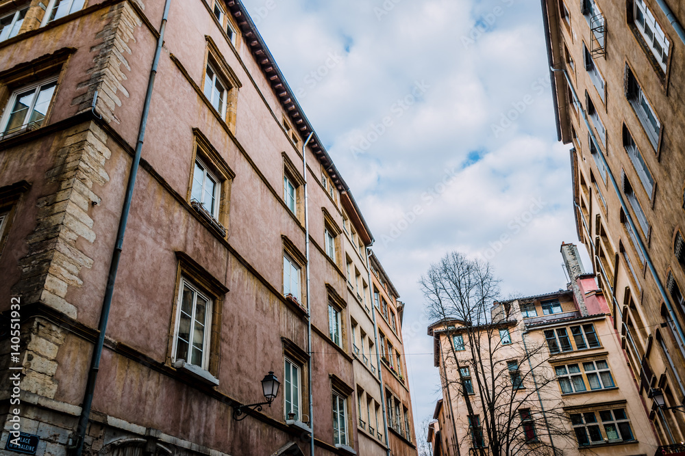 Fototapeta premium Dans les rues du Vieux lyon