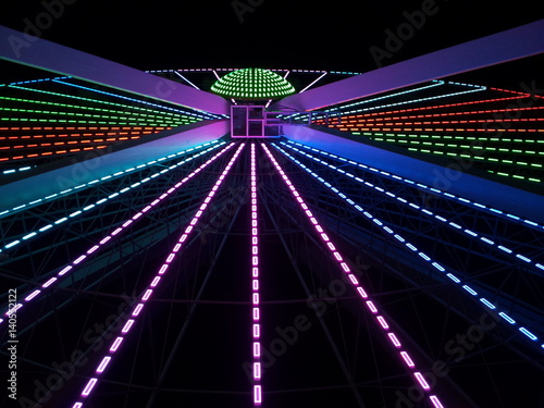 farris wheel at night