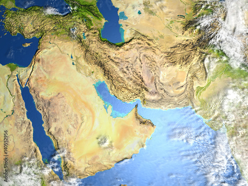 Arab Peninsula on planet Earth