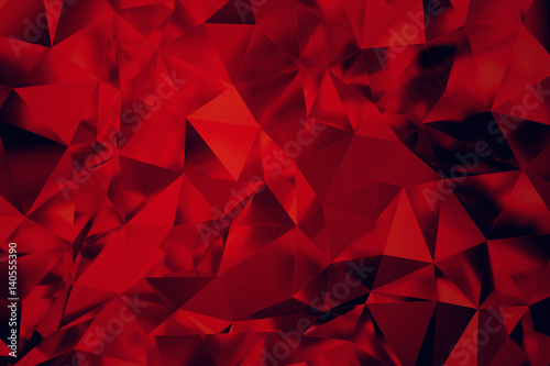 Red Stained-Glass 3d rendering Background