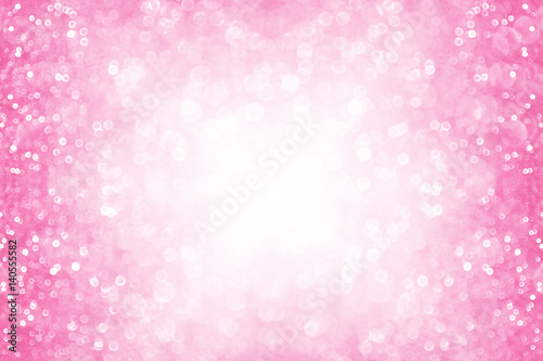 Pink glitter girl princess party birthday background or border