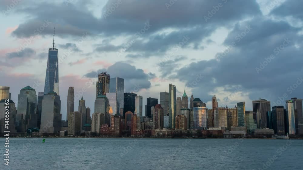 Manhattan Moonrise, New York City Skyline from Liberty State Park. New Jersey,, Hudson River, Full Moon Manhattan Moonrise, New York City Skyline from Liberty State Park. New Jersey,, Hudson River, Full Moon