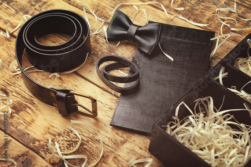Closeup of luxury men outfi...