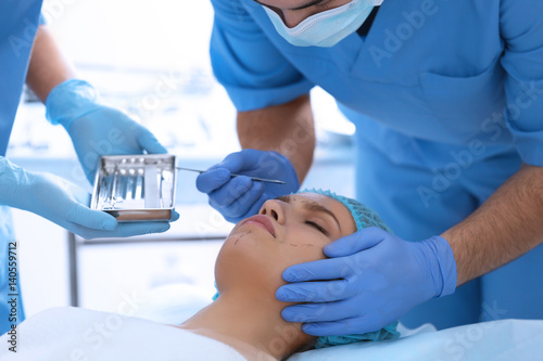 Operating of female patient...