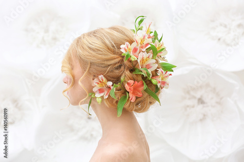 Beautiful young woman with ...