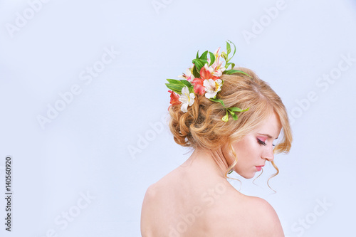 Beautiful young woman with ...