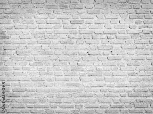 black and white color brick wall texture background.