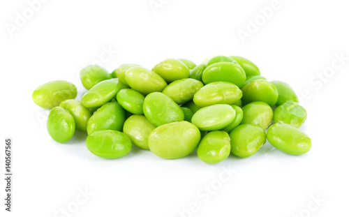edamame, boiled green soy beans, japanese food