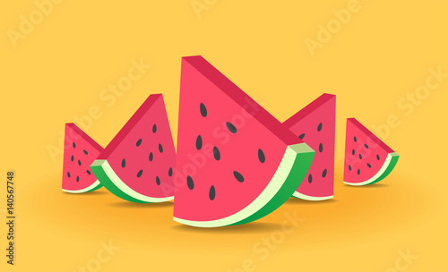 watermelon vector