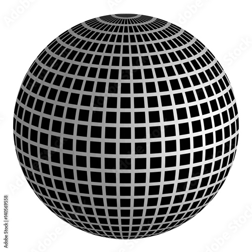 Disco ball 3D ball of mirrors