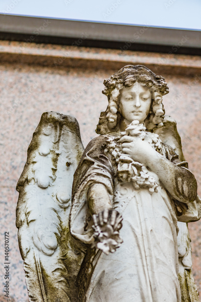 young angel looking down young angel looking down