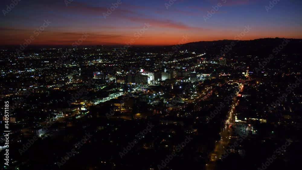 Over Hollywood at nightfall. Shot in October 2010. Over Hollywood at nightfall. Shot in October 2010.