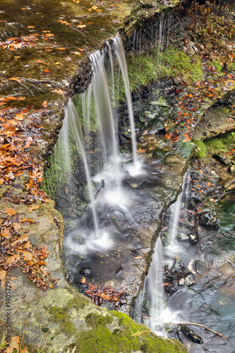 Autumn Waterfall at Oglebay park, Wheeling, West Virginia photo