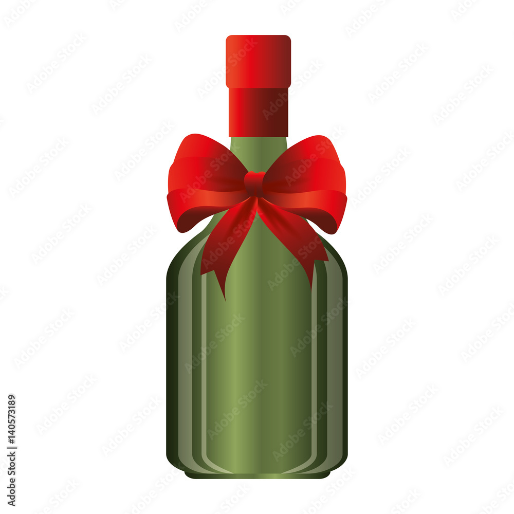 wine bottle isolated icon vector illustration design