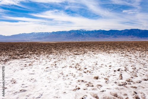 Badwater Basin Panamint Range Death Valley NP US