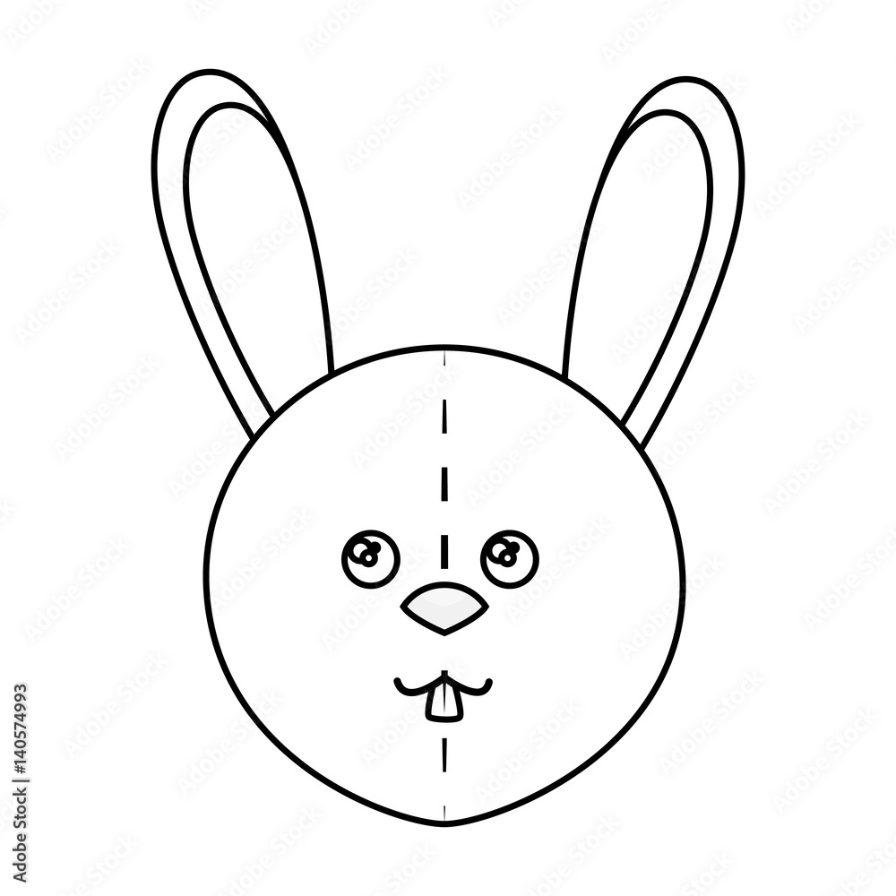 cute rabbit plush doll vector illustration design cute rabbit plush doll vector illustration design