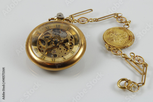 Relógio de bolso dourado russo SILGAR photo