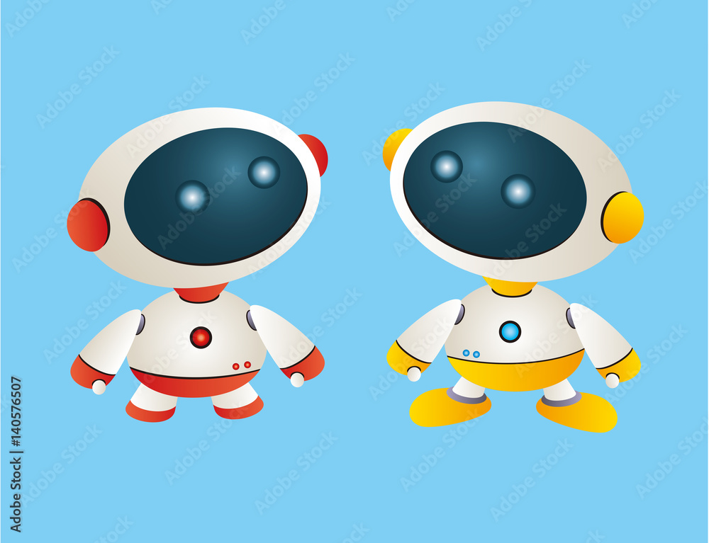 ロボット ロボットイラスト Aiロボット ロボキャラ Stock イラスト Adobe Stock