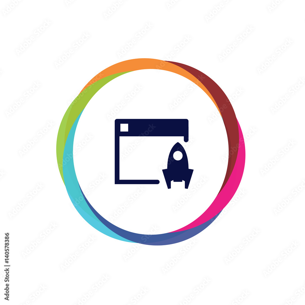 Abstract Multicolor App Button Abstract Multicolor App Button