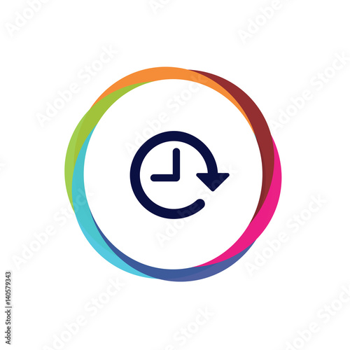 Abstract Multicolor App Button
