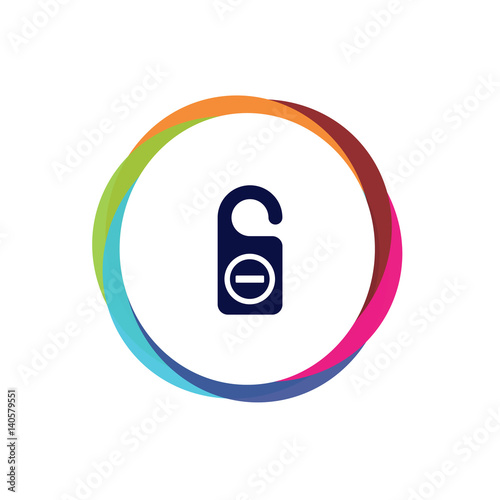 Abstract Multicolor App Button
