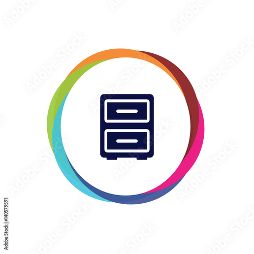 Abstract Multicolor App Button 
