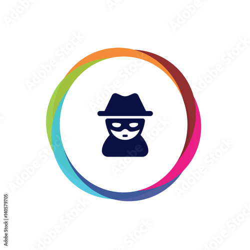 Abstract Multicolor App Button
