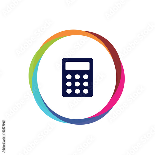 Abstract Multicolor App Button