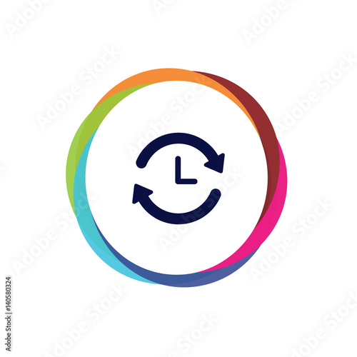 Abstract Multicolor App Button
