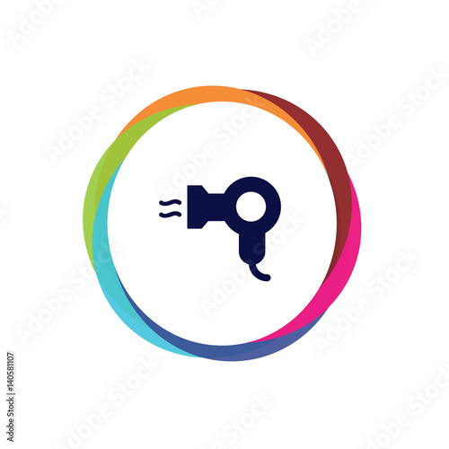 Abstract Multicolor App Button