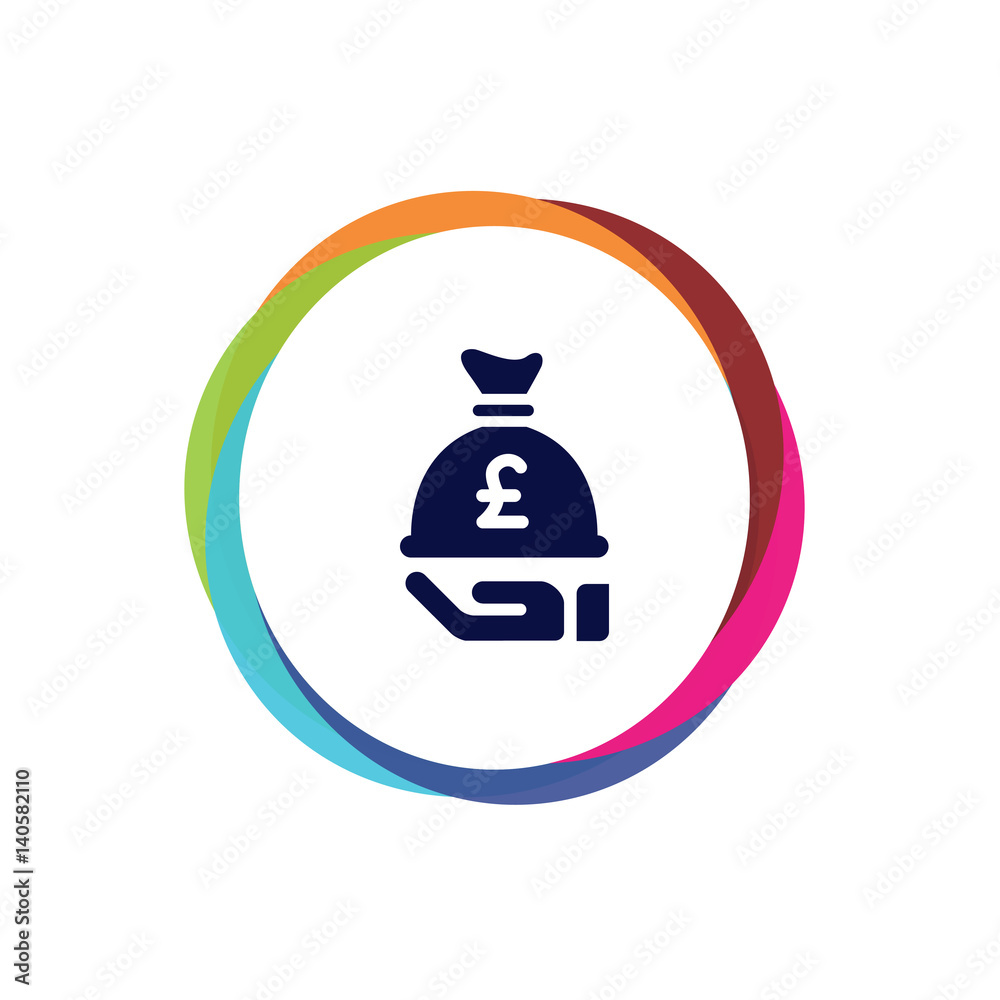 Obraz premium Abstract Multicolor App Button