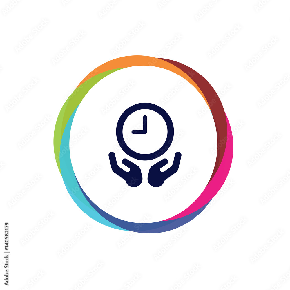 Abstract  Multicolor  App  Button