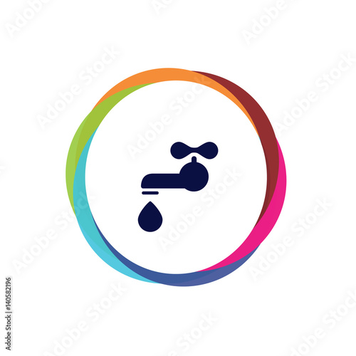 Abstract Multicolor App Button