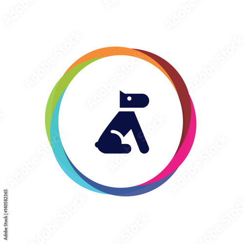 Abstract  Multicolor  App  Button