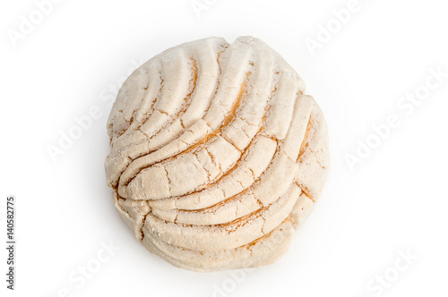 Mexican Conchas sweet bread isolated