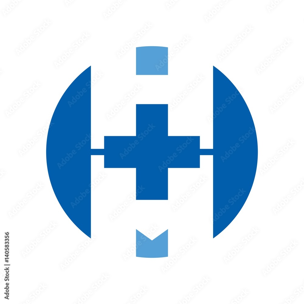 h and m logo vector. healthcare logo vector. Stock Vector | Adobe Stock