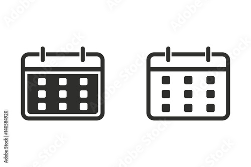 Planning calendar - vector icon.