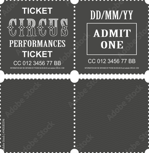 Circus ticket vector