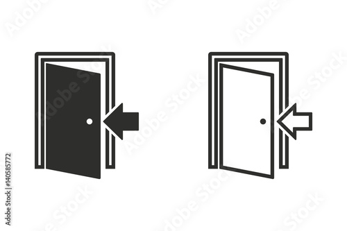 Door - vector icon.