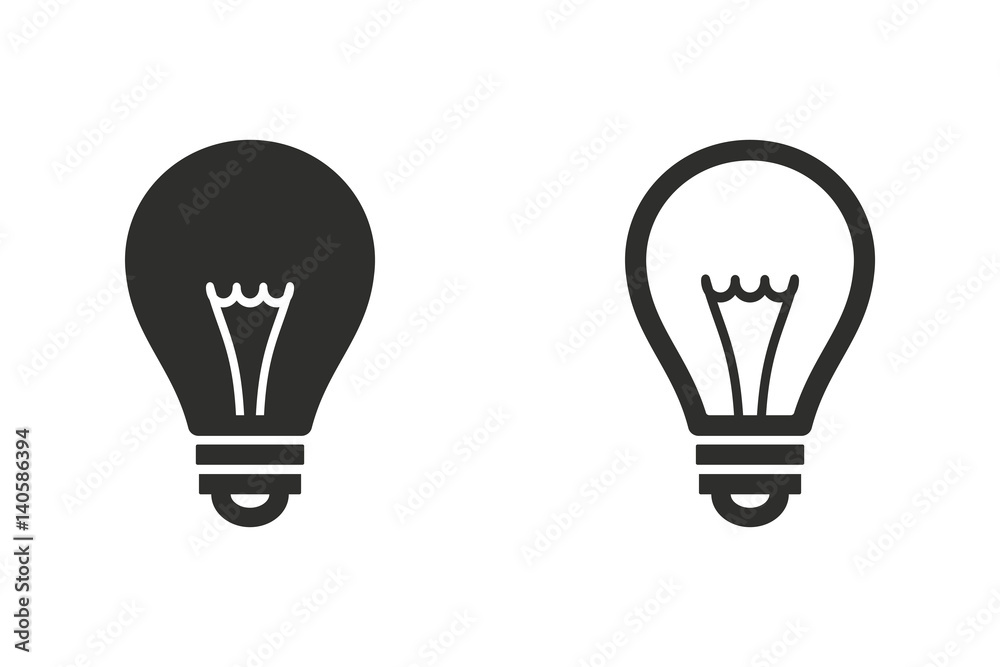 Lamp - vector icon. Lamp - vector icon.