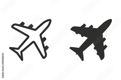 Airplane - vector icon.
